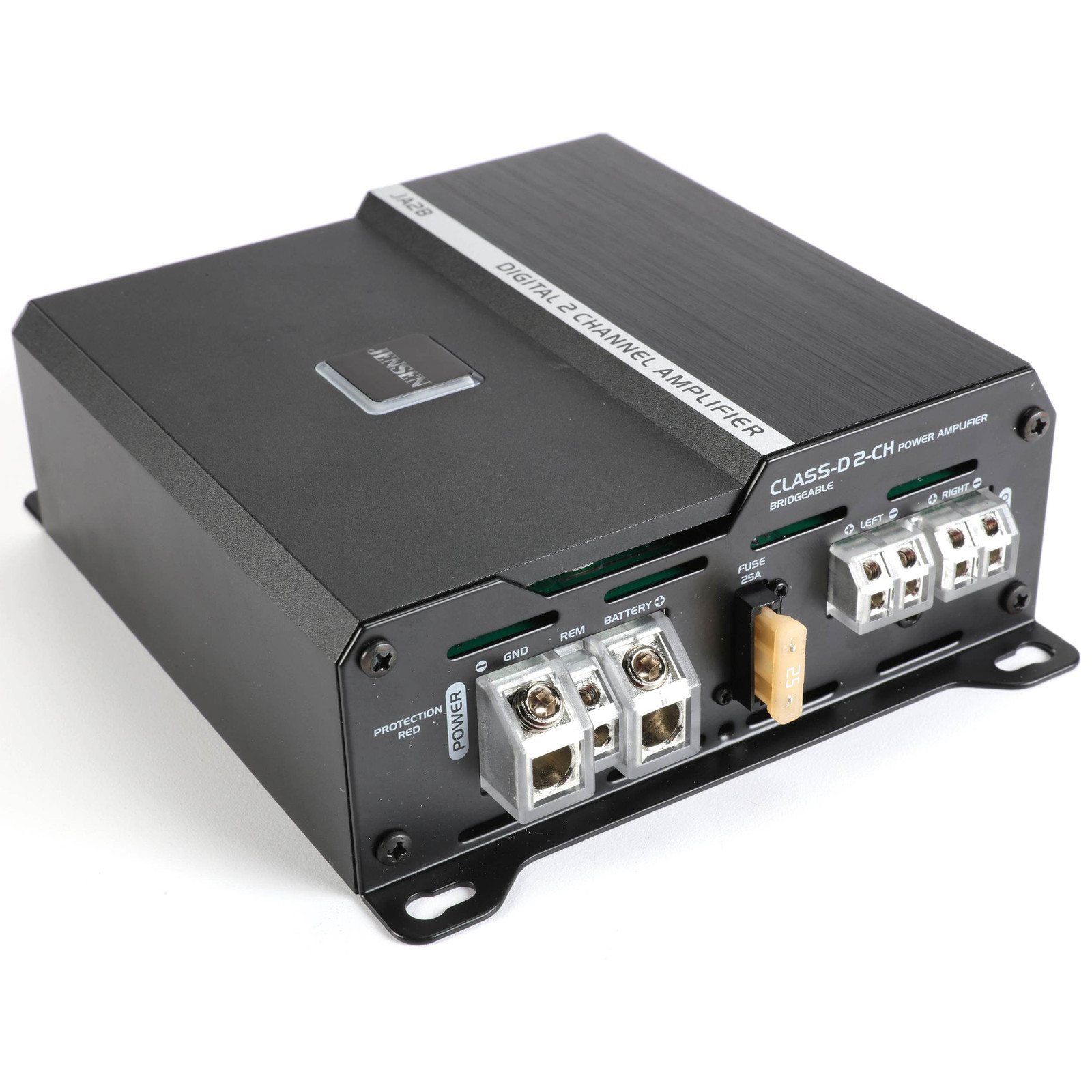 JENSEN JA2B 225W RMS CLASS-D 2-CHANNEL AMPLIFIER BLUETOOTH APP, DSP, RGB LIGHTS