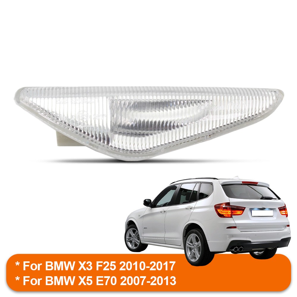 2pcs For BMW X6 E71 E72 2008 2009-2014 Side Marker Indicator Turn Signal Light