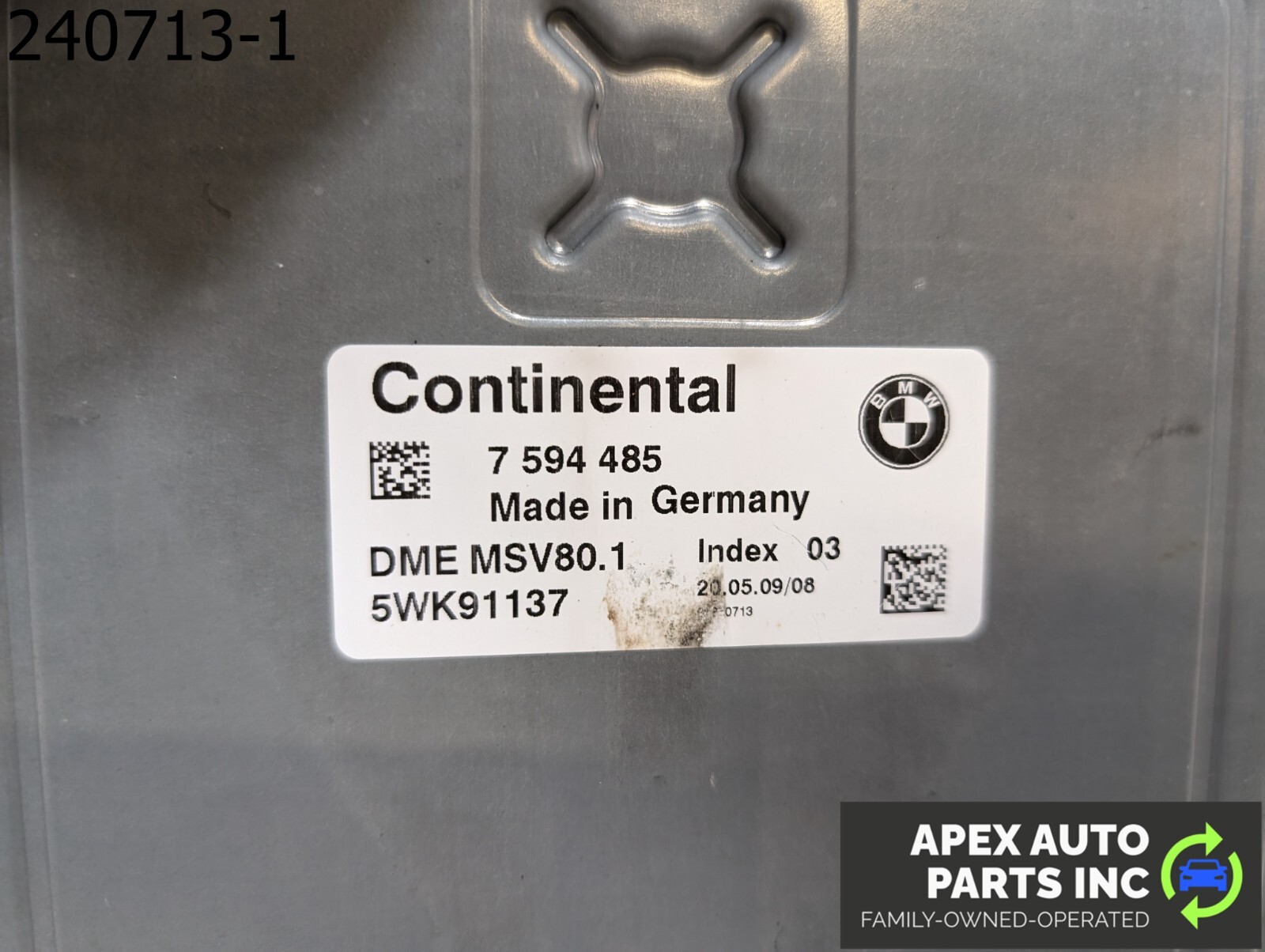 OEM 2009 BMW 328i 3L ECU DME Engine Computer Module CAS Key Set