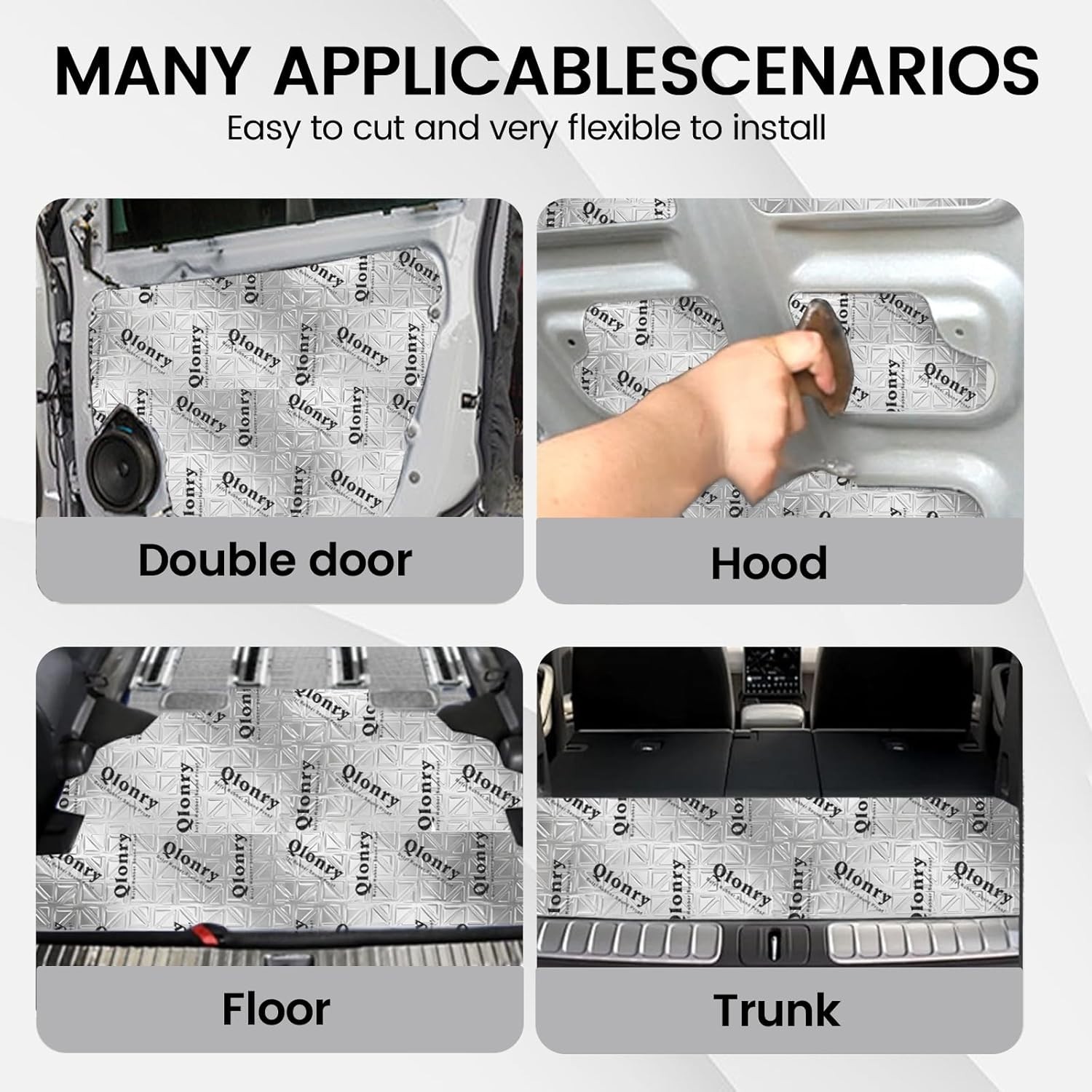 Upgrade Car Sound Deadening Mat, 7 Pcs 80mil 2mm 18 sqft 1.68 sqm Butyl Autom…