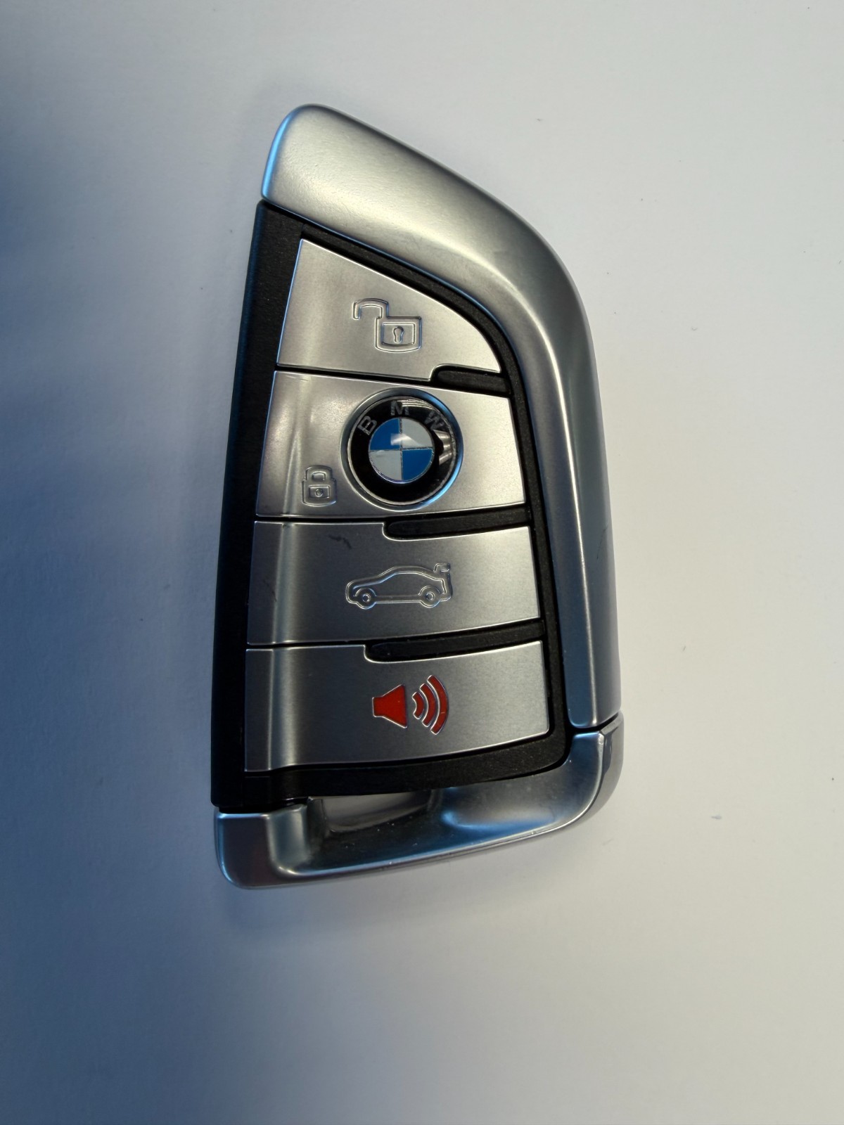 BMW M Series Stripe Keyless Remote Key Fob Silver N5F-ID21A USED CUT OEM
