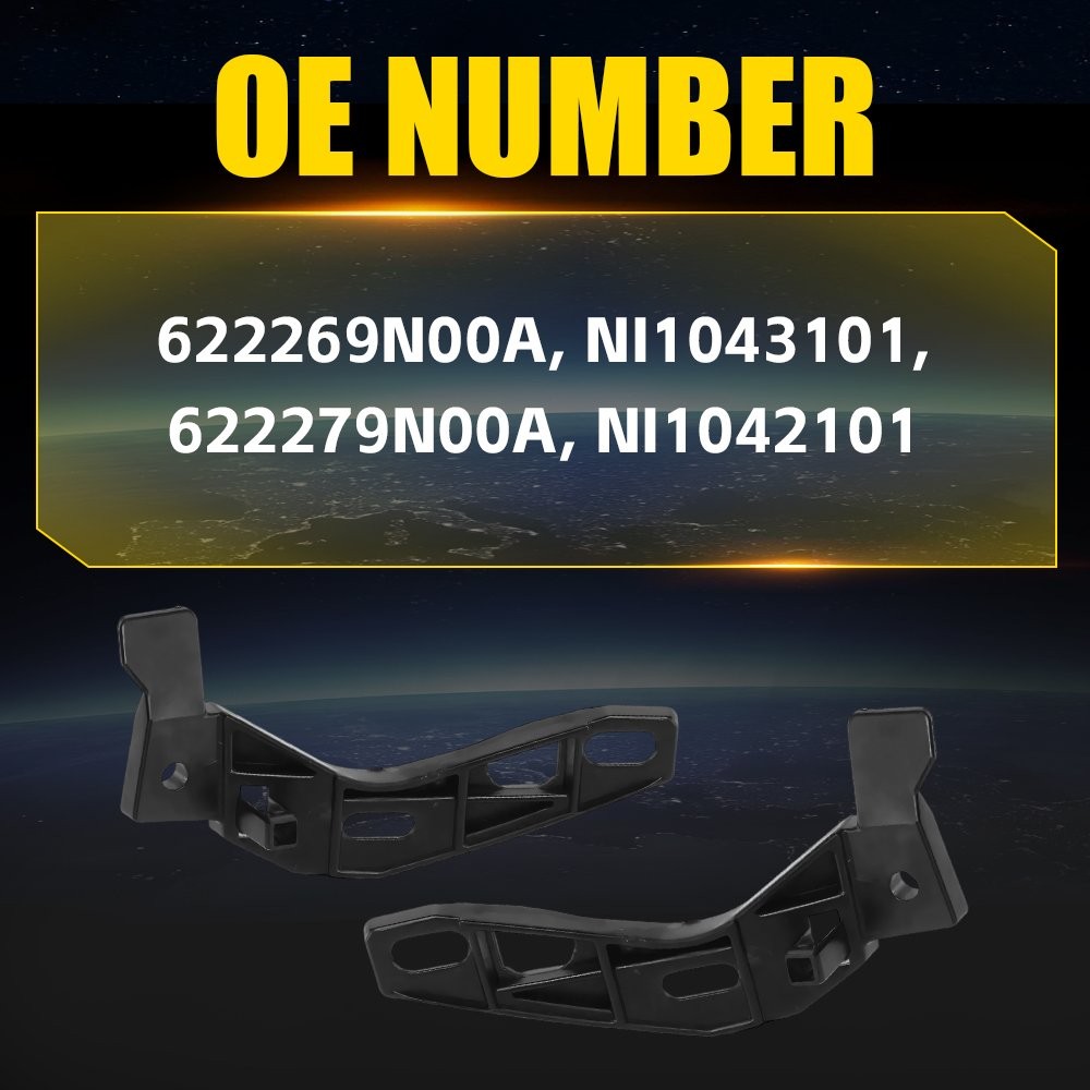 Front Bumper Support Cover Bracket For 09-2014 Nissan Maxima NI1043101 NI1042101