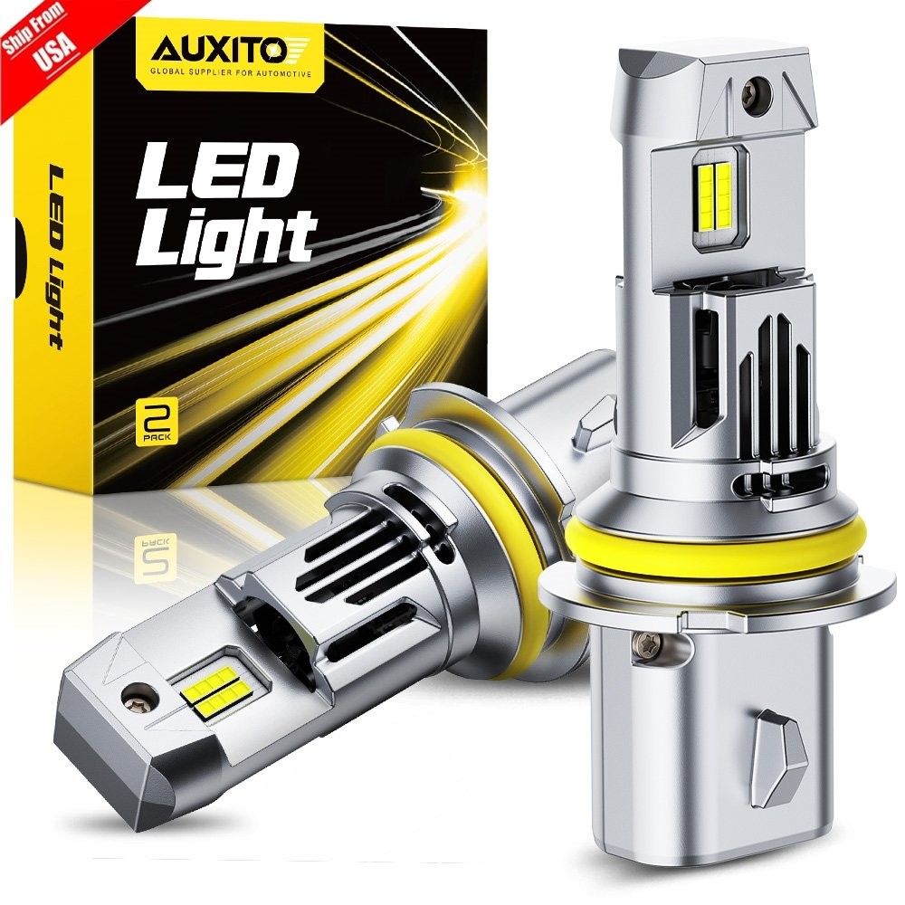 9007 HB5 60W LED Headlight Bulbs for Ford F150 F250 6000K 24000LM Cool White M6S