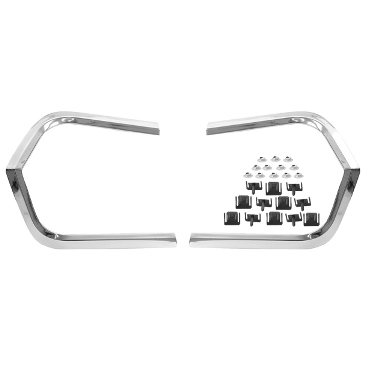 1963 Chevy Impala Rear Quarter Cove Corner Moldings Pair M1725Q