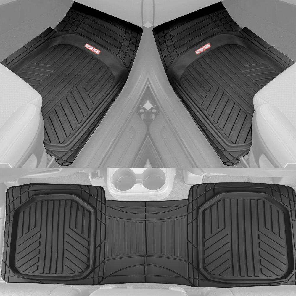 MOTORTREND Floor Mats – Front & Rear Liners Auto Accessories
