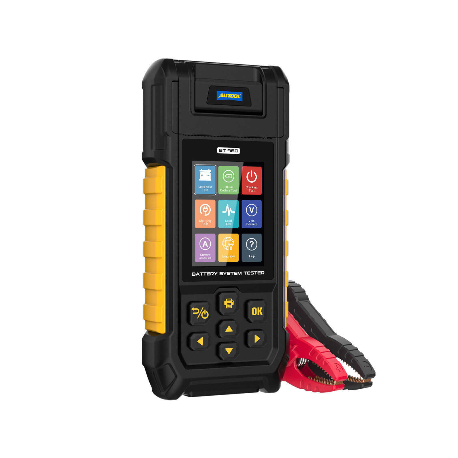 Car Battery Tester Lithium Battery Tester Load Test Cranking Charging Analyzer