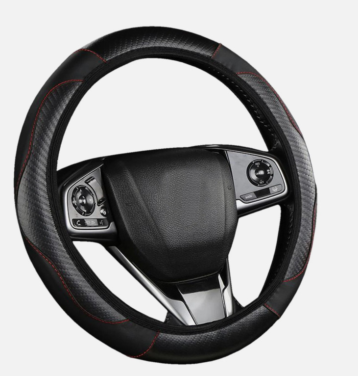 For Chevrolet Leather Steering Wheel Cover Breathable Antislip Car Accessories