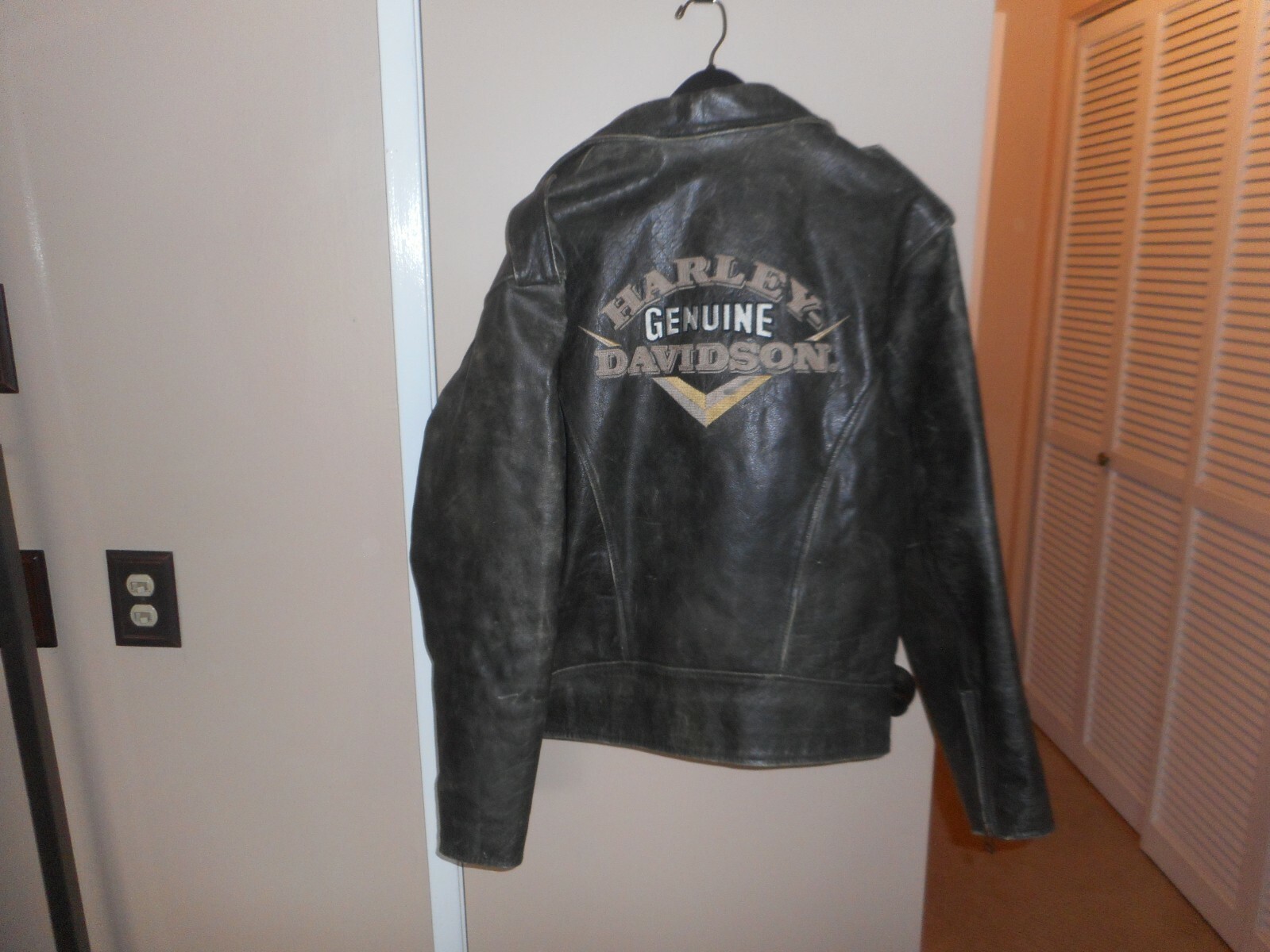 Harley-Davidson Men’s Vintage “Victory” Brown Leather Jacket Large Rare & HTF