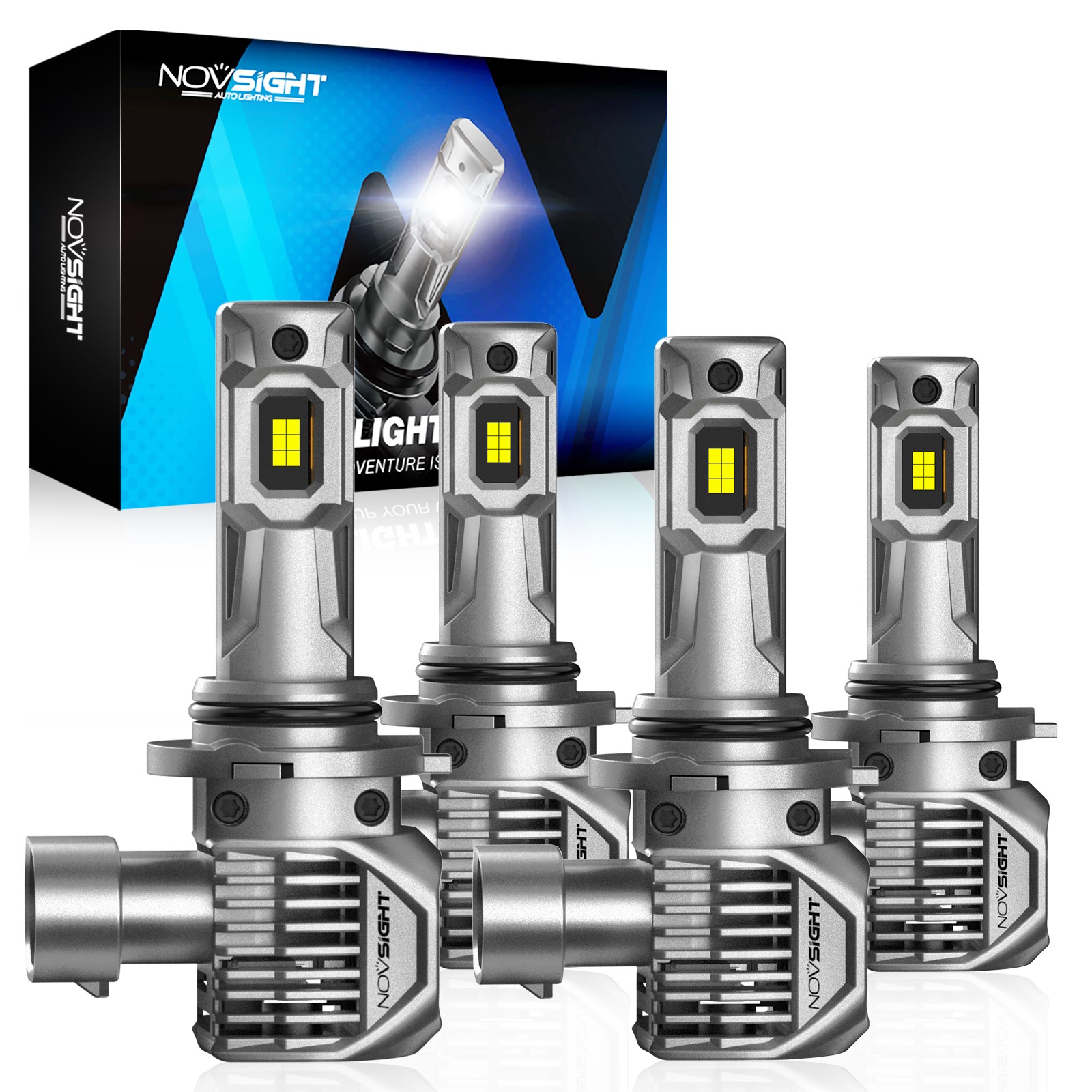 NOVSIGHT 9005 9006 LED Headlight Bulb Conversion Kit 6500K High Low Beam HB3 HB4