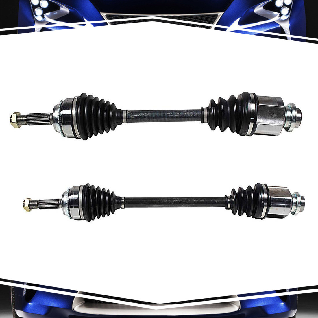 Front Left Right Pair CV Axle CV Joint Shaft For Mitsubishi Outlander 2.4L 2006