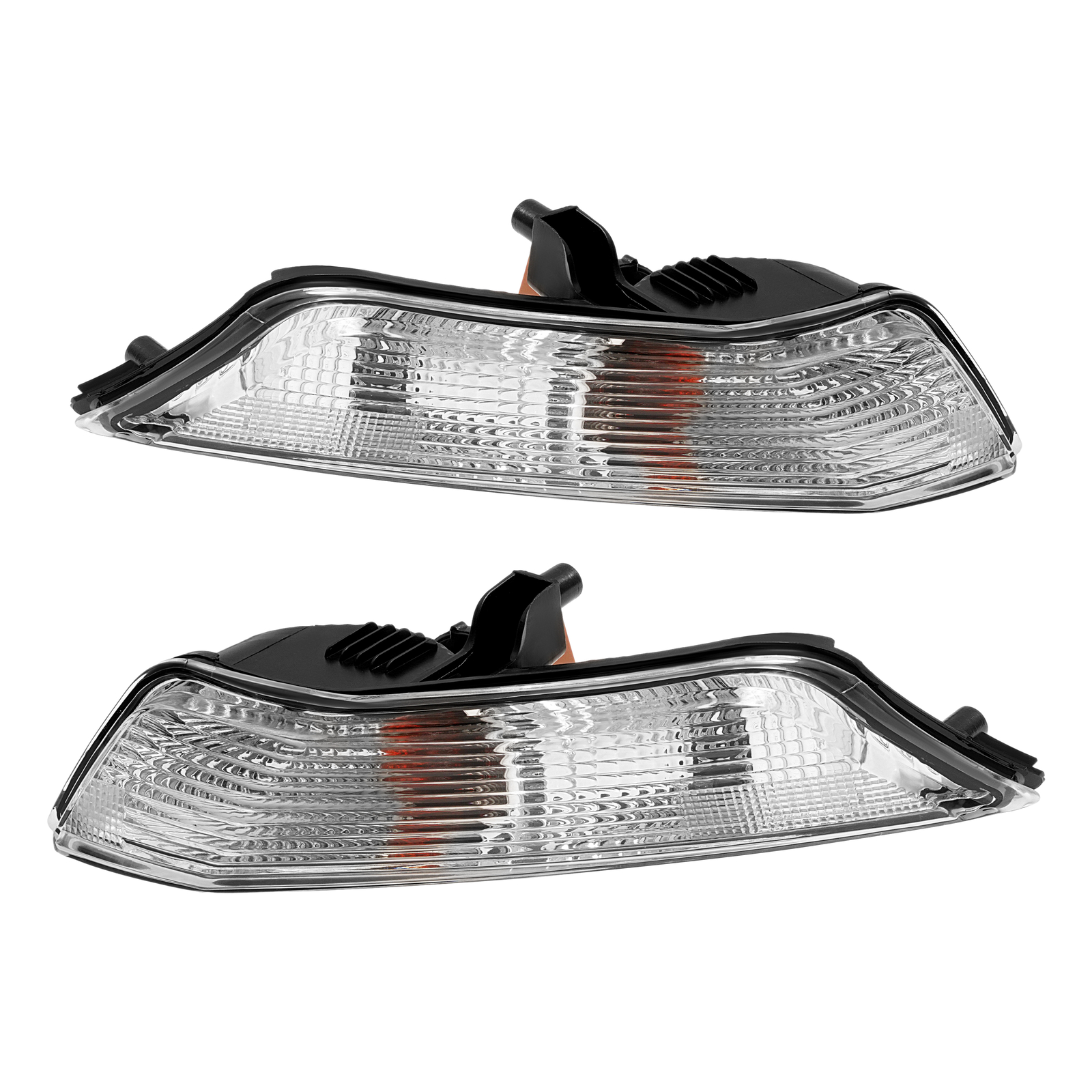 Pair Bumper Turn Signal Lights Parking Lamps W/Bulbs For Ford Mustang 2015-2017