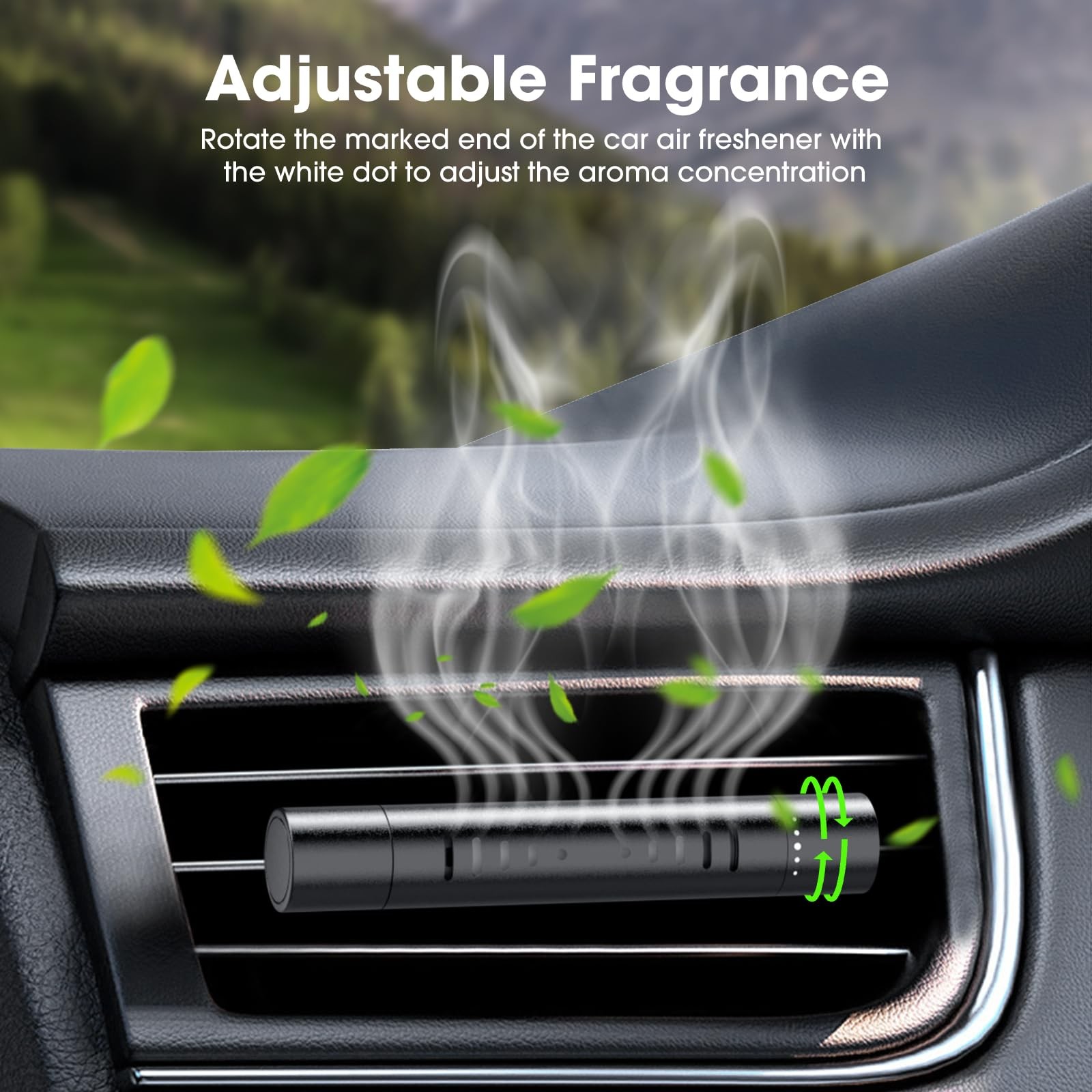 EORRZZY 2 Packs Custom Car Air Freshener 1 Count (Pack of 1), 2pcs Black