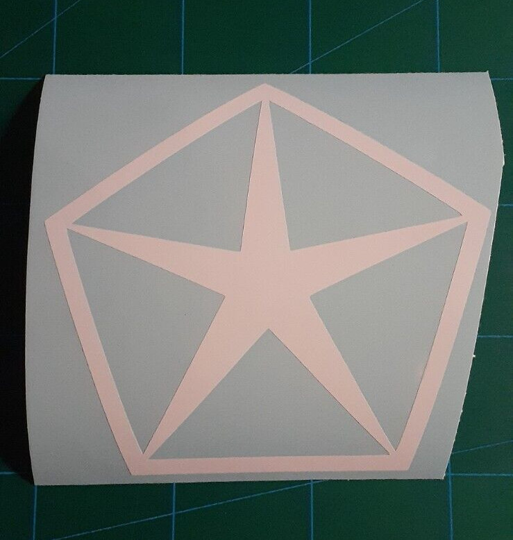 1.5″-2″ Mopar Star Logo Emblem Vinyl Decal Sticker For Cars Trucks. (4pcs)