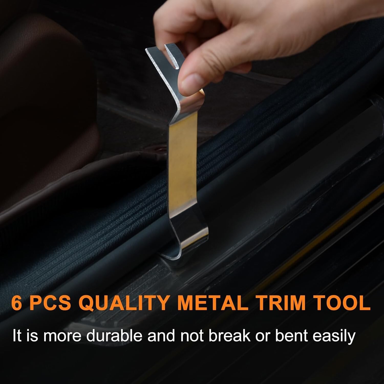 6 Pcs Auto Trim Removal Tool Kit Pry Tool Car Trim Removal Tool Set For Do