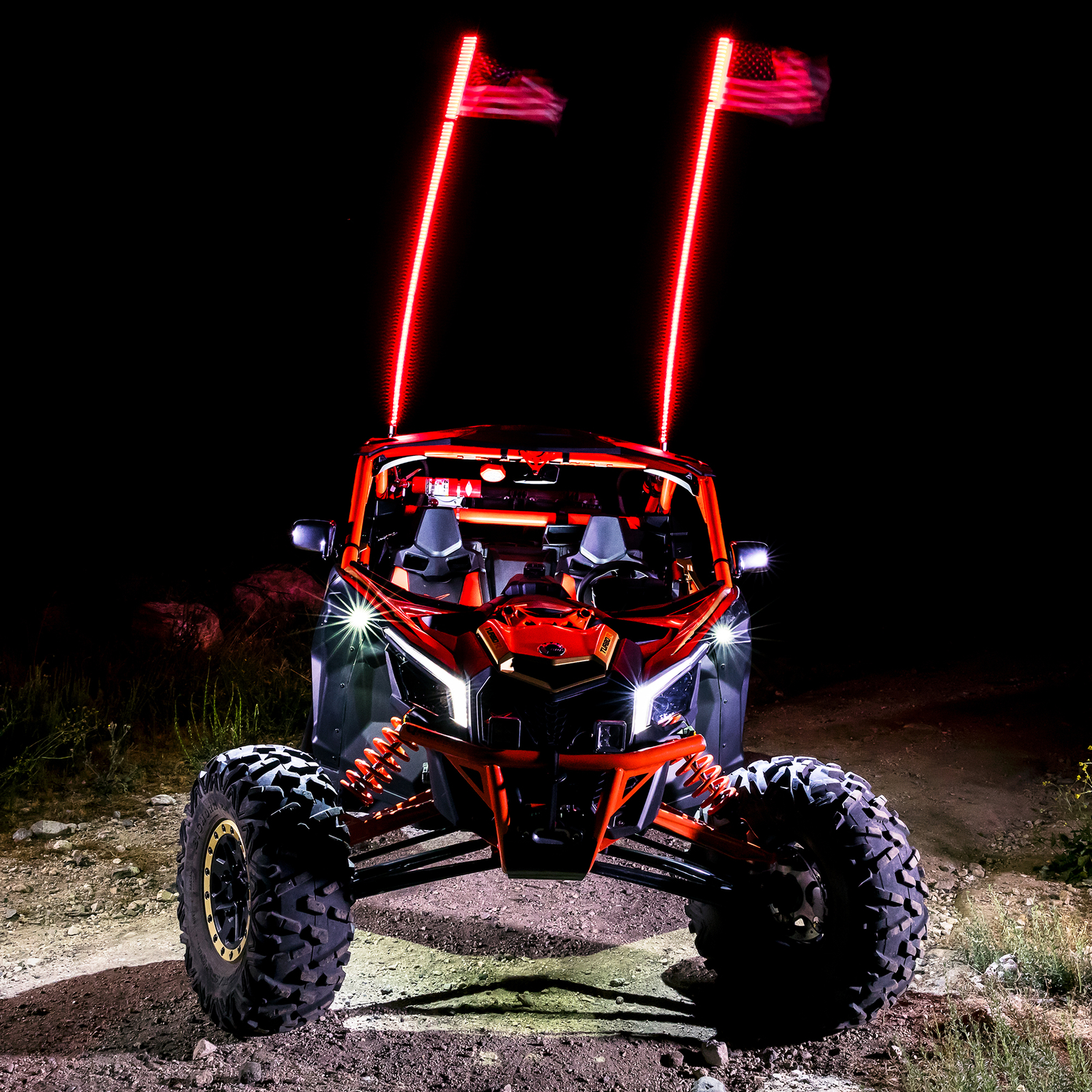 3ft LED Whip Light for UTV ATV Accessories RZR Can-Am Polaris Antenna