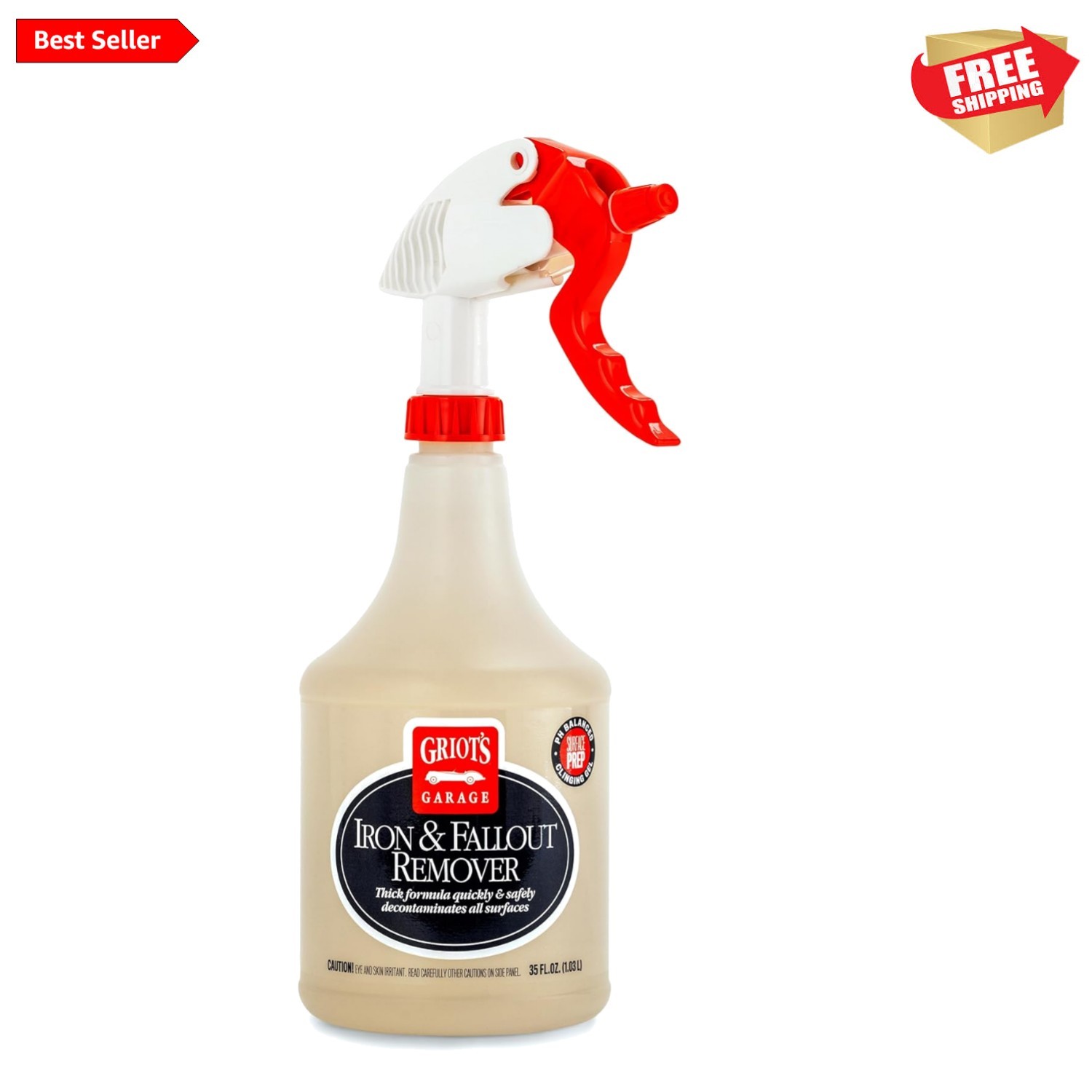 Color-Changing Iron Remover Gel for Cars – 35oz Citrus Scent, Safe Formula