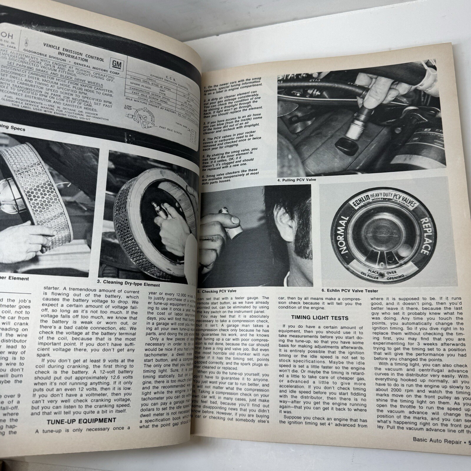Motor Trend Basic Auto Repair Manual Petersen #02398 1972 Vintage