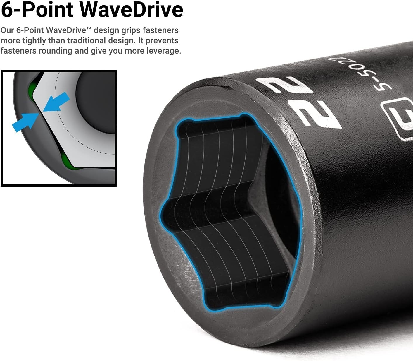 Durable 1/2 in. Drive Stubby Impact Socket – 18 mm, Corrosion-Resistant Coating