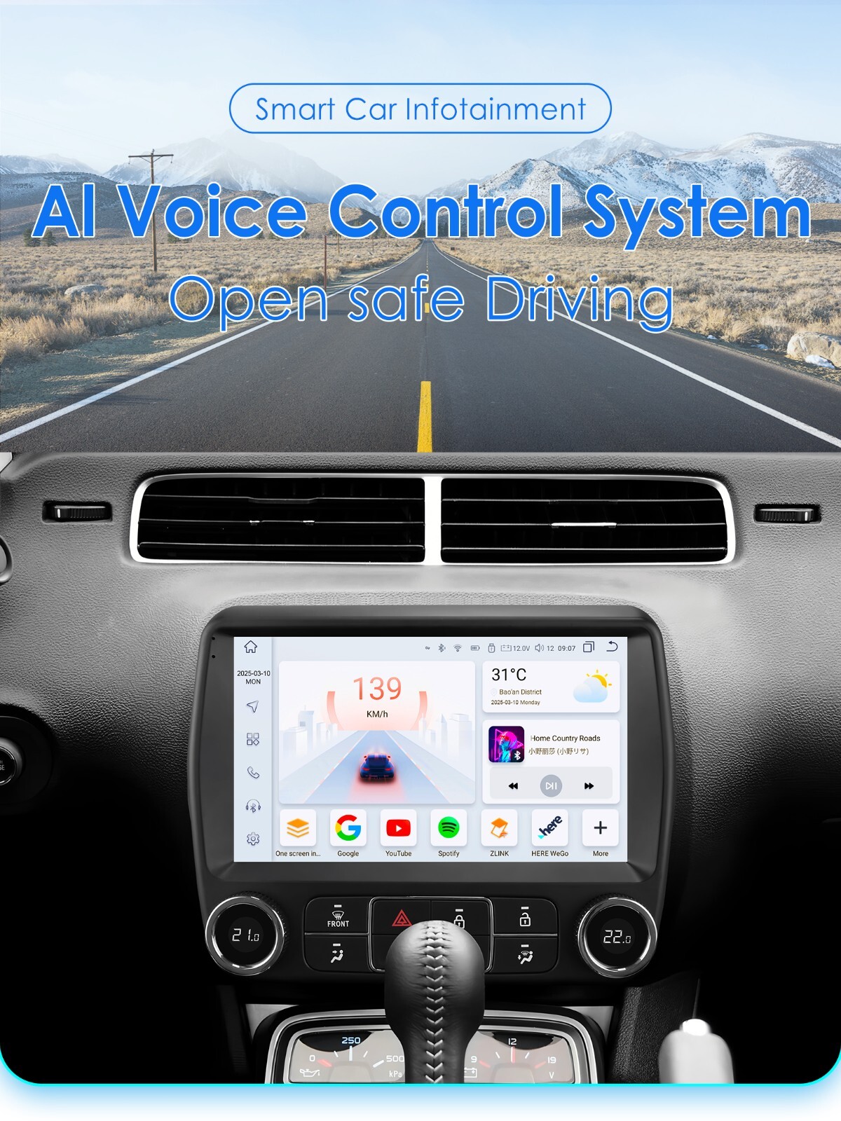 8Core Android 14 CarPlay Radio Stereo GPS Player For Chevrolet Camaro 2010-2015