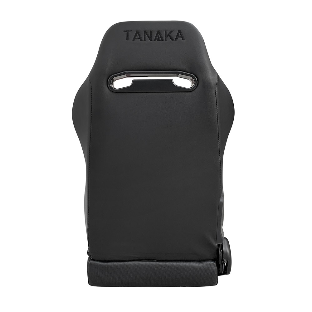 2X TANAKA PERFORATED PVC LEATHER RACING SEAT RECLINABLE + SLIDER FOR CHEVY *****