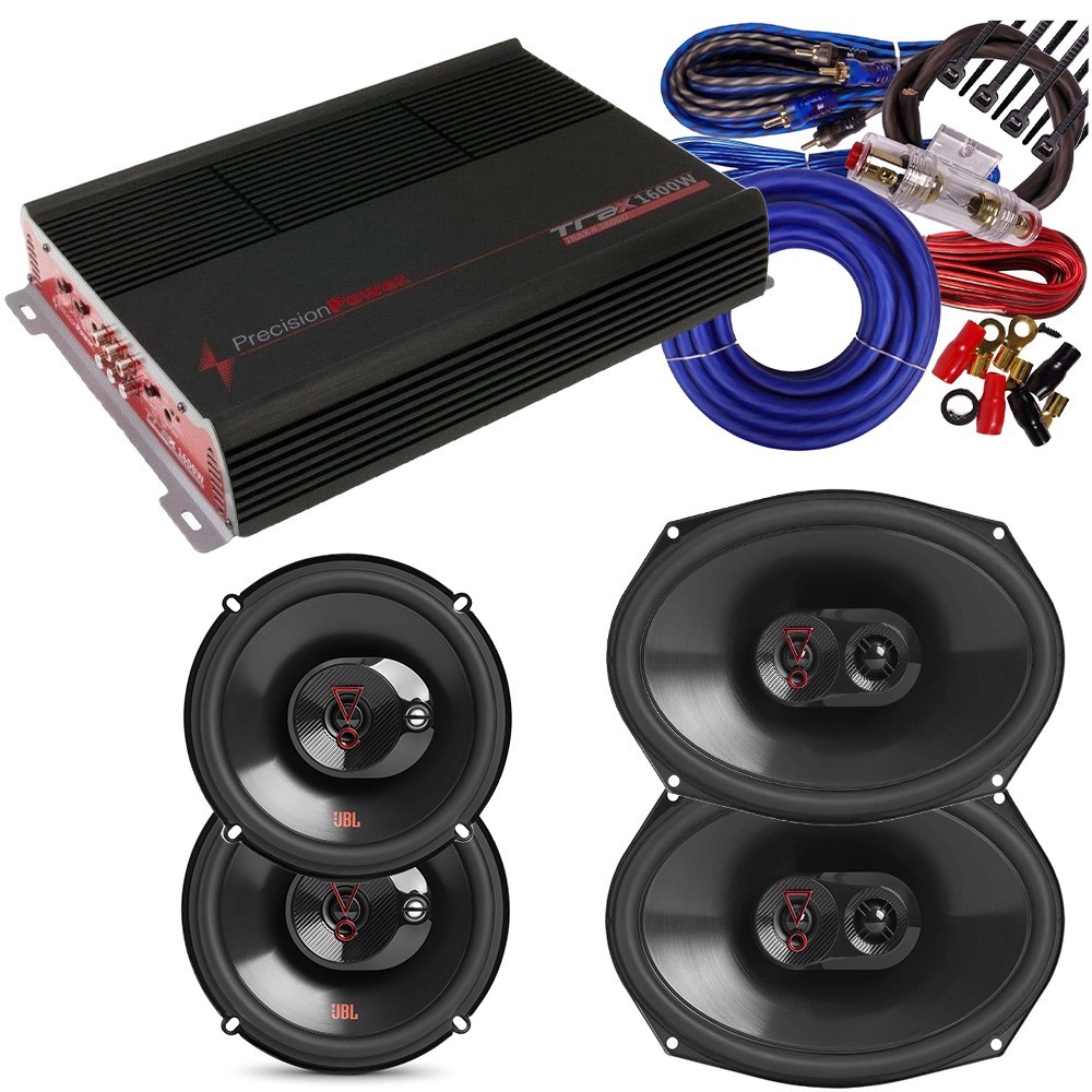 JBL Front/Rear Speakers & 1600W 4channel Amplifier For 1998-2007 Honda Accord