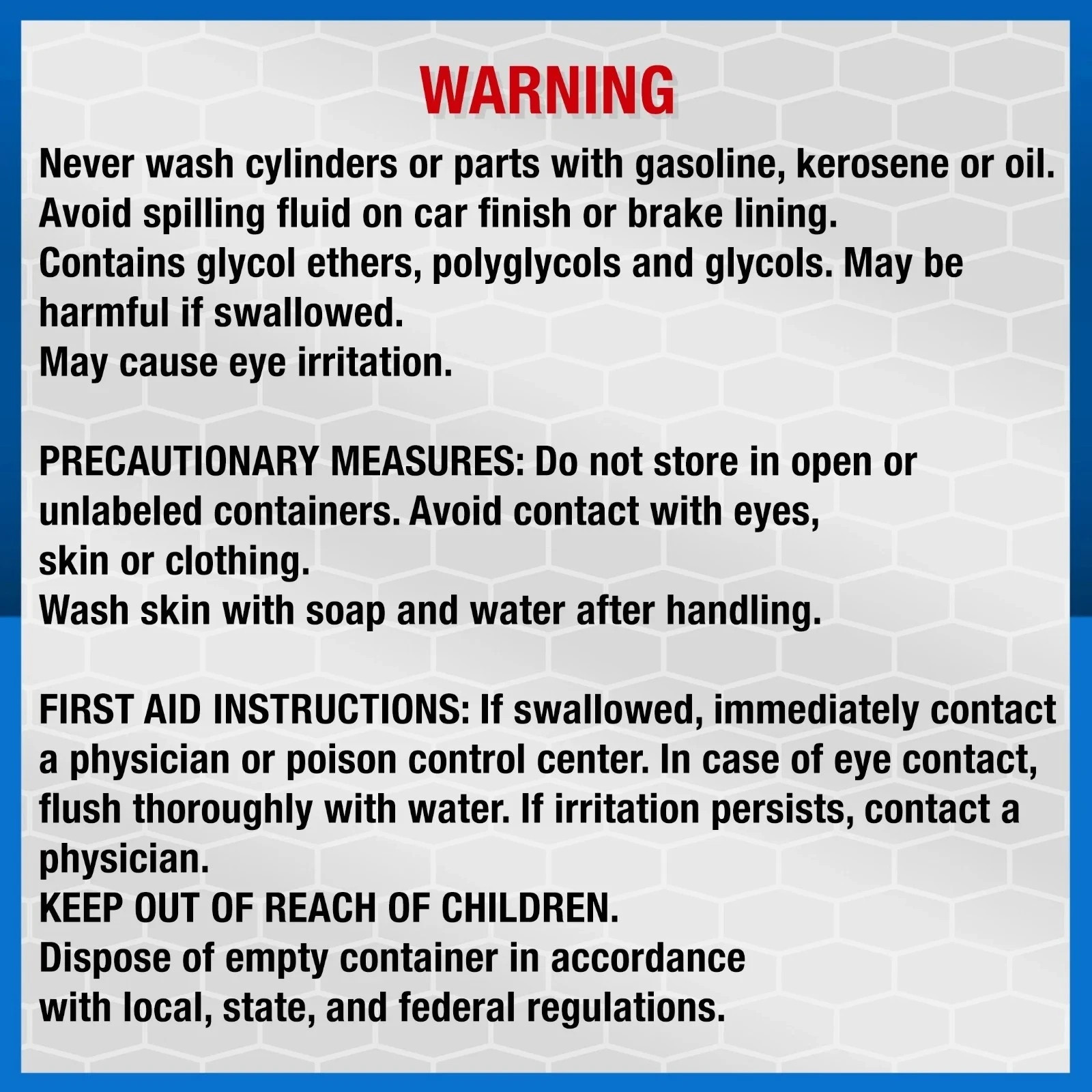 Super Tech DOT 4 Brake Fluid 32 fl oz Automotive Brake System Fluid