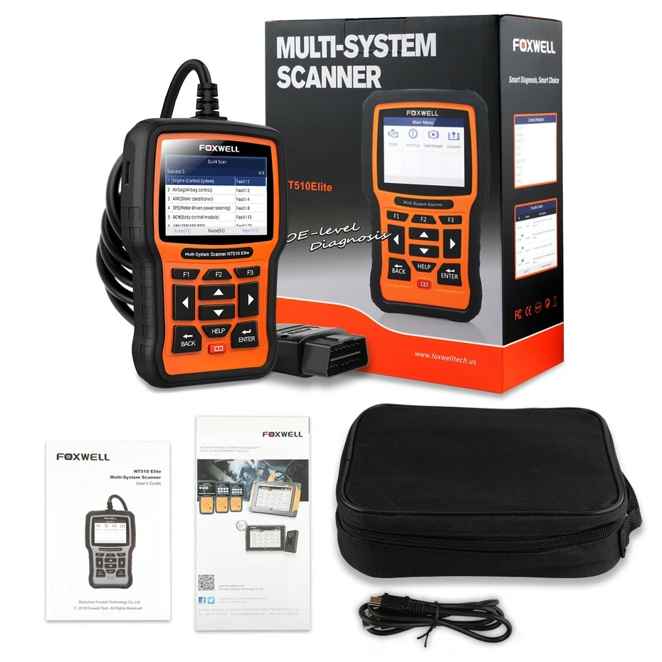 FOXWELL NT809 Bidirectional All System OBD2 Scanner Car Diagnostic Tool TPMS DPF