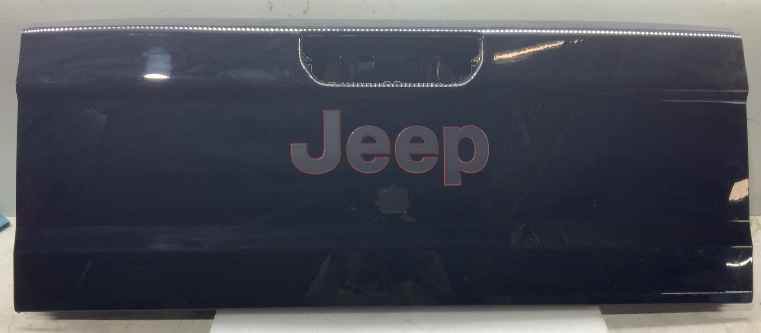 Jeep JT Gladiator OEM Rear Tailgate Door Black PX8 2020-2023 Dent left top