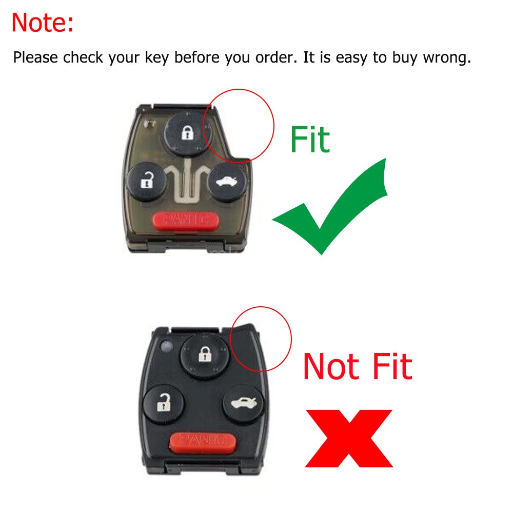 Replacement For 2003 2004 2005 2006 2007 Honda Accord Remote Key Fob Shell Case