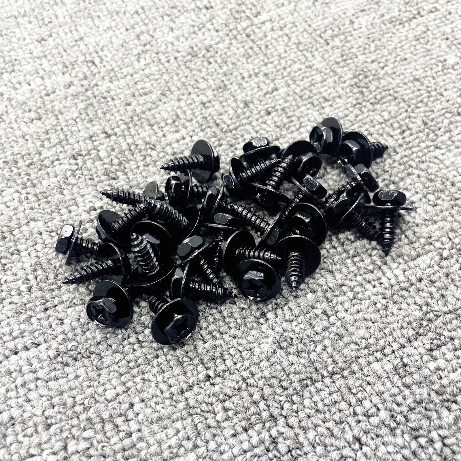 30x 10mm Hex Head Screw with Washer Black Cover Clip 90159-60498 For Toyota