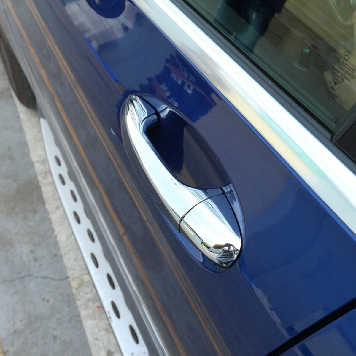 Chrome ABS Side Door Handle Cover For Benz W205 W213 X253 C E GLC Class 2015-20