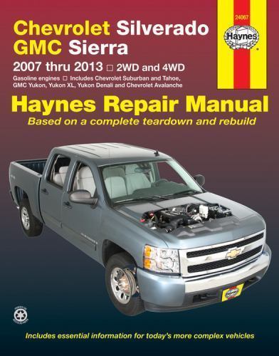 2007-2013 Silverado Sierra Suburban Tahoe Yukon Avalanche Repair Manual 2983