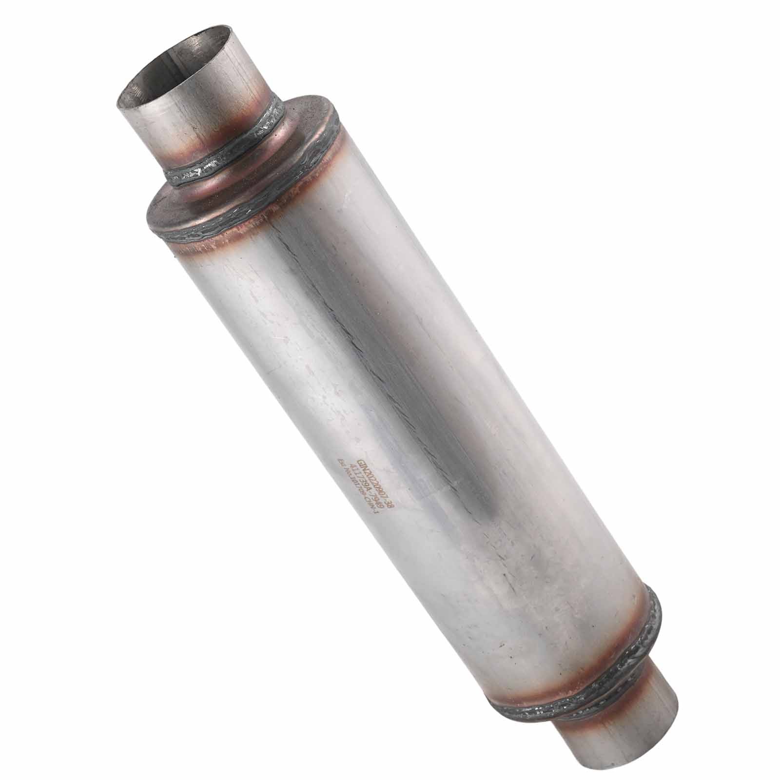 2.5″ In/Out – Round – Moderate Sound Exhaust Muffler Universal Stainless S71416