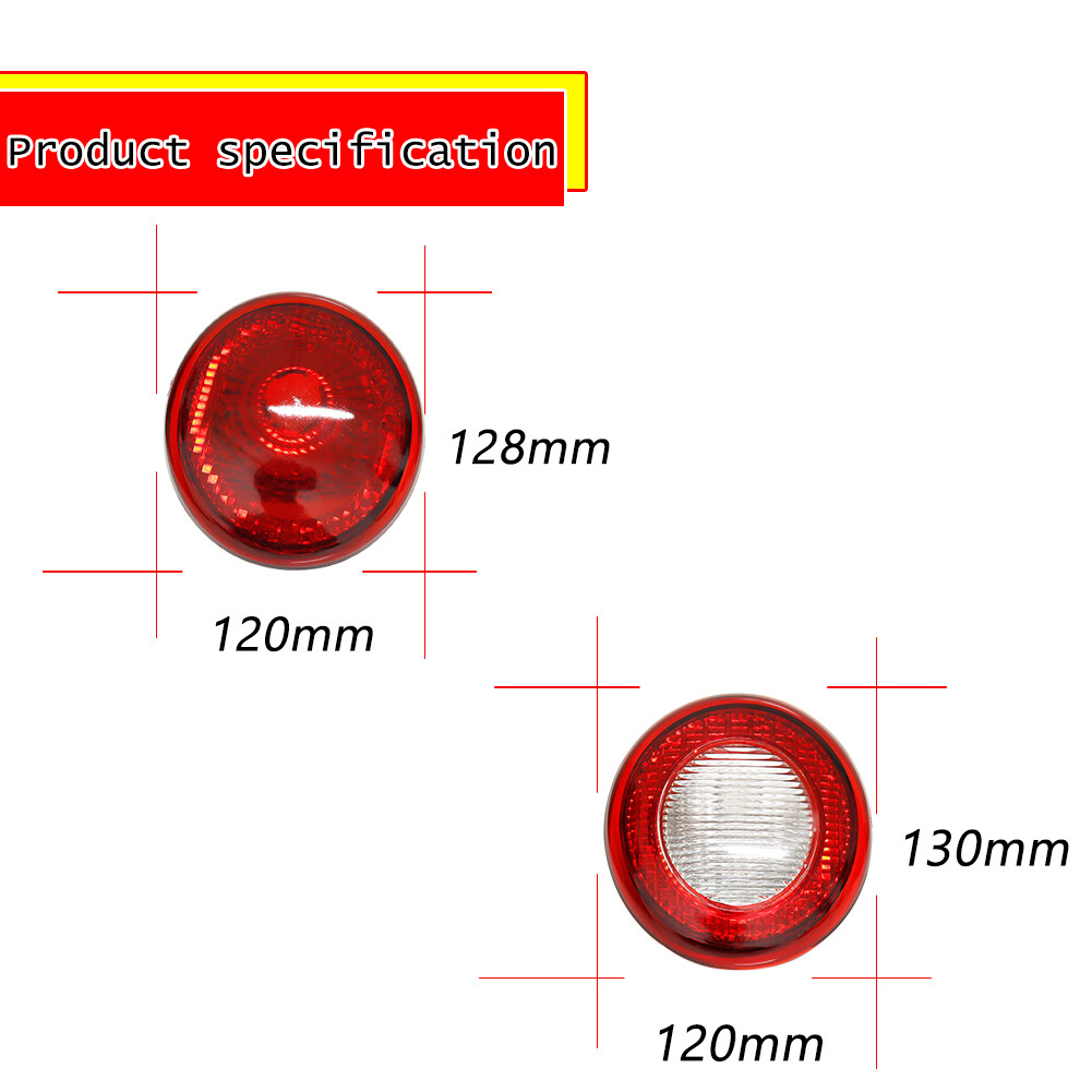 OE-Style Red Rear Tail Light Set For 2006-2011 Chevrolet HHR GM2800195 GM2801195