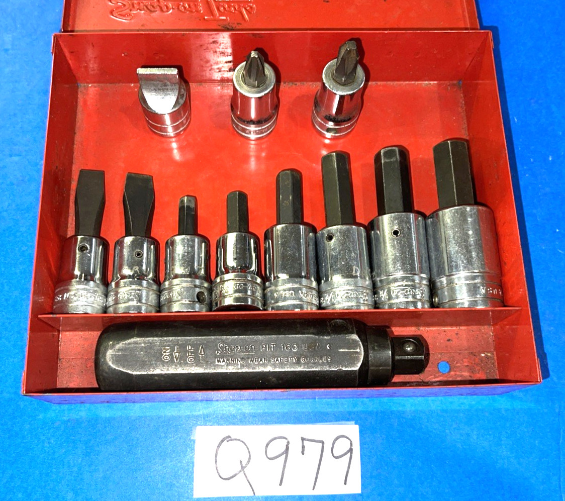 SNAP-ON TOOLS 12 PIECE 1/2 DRIVE IMPACT DRIVER SET PIT3120EB