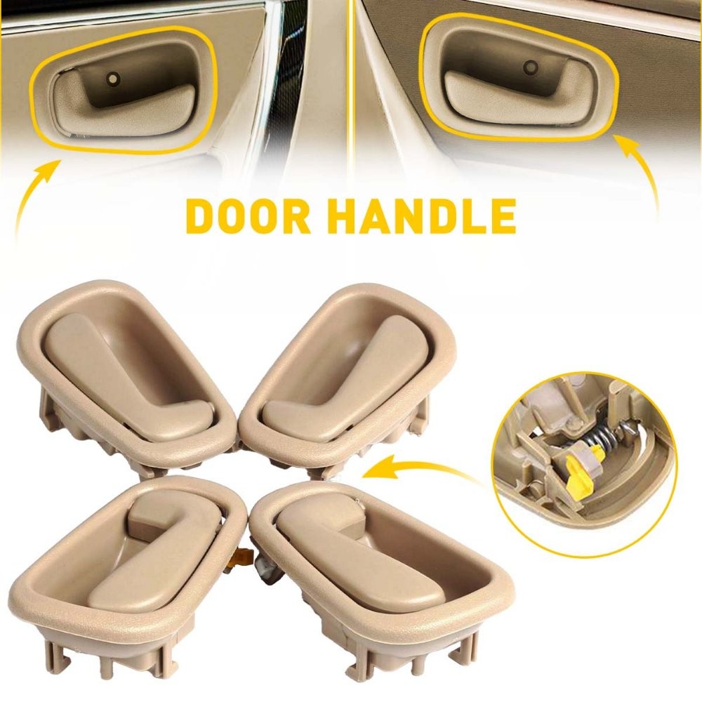 4x Interior Door Inside Pull Handle Front For Rear Chevrolet Prizm 1998-2002