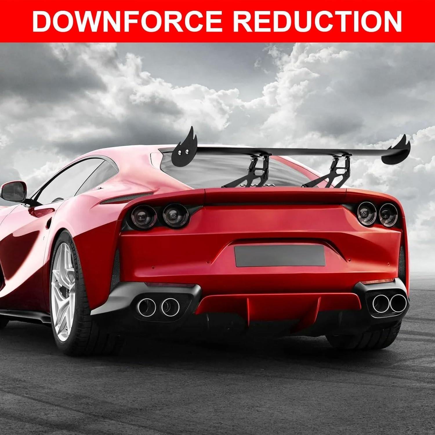 43.3″ Universal Adjustable Angle GT Rear Trunk Spoiler Wing Fits Most Cars