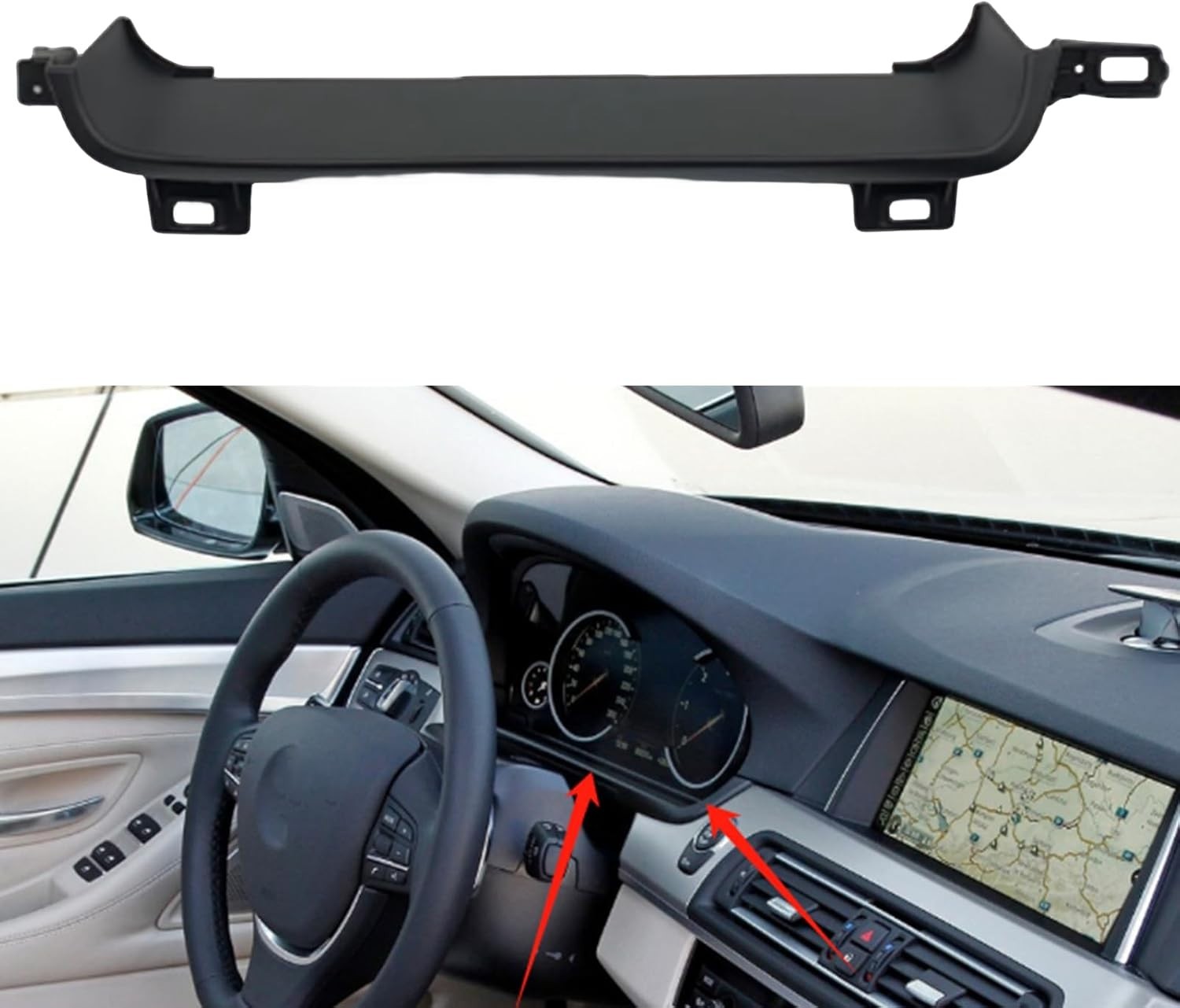 Dashboard Decorative Cover Fit for BMW 5 Serie F10 F11 F18 2010-2017 51459194376