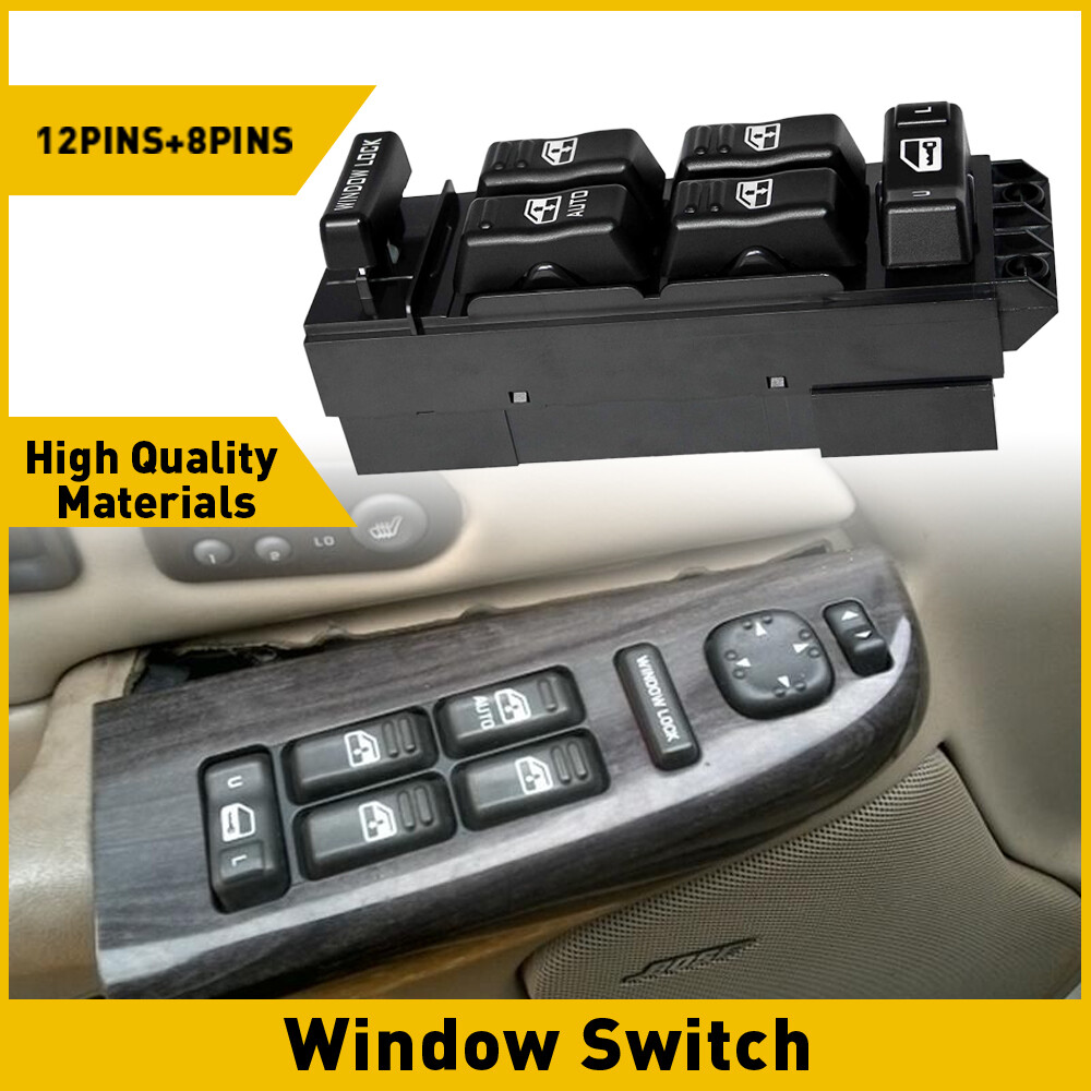 For 2000-2002 Chevy GMC Left Driver Master Side Power Window Door Switch Control