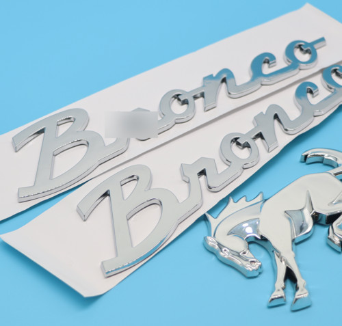 3PCS Tailgate Fender Classic Emblem Badge for 2021 2022 2023 2024 Bronco SET