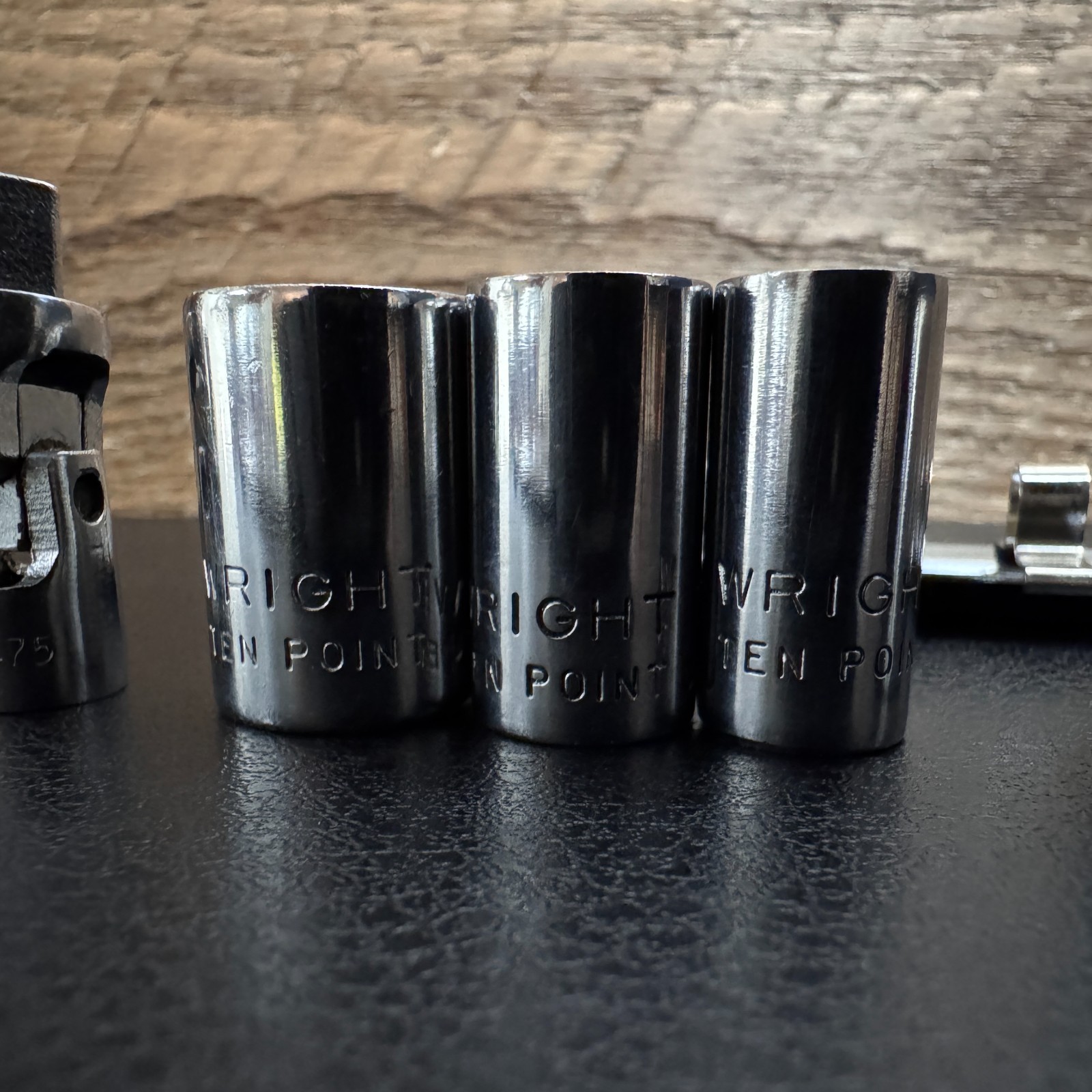 Wright Tool USA 1/4 Drive Socket Set 16pc Ratchet Extension Breaker Bar 6PT 10PT
