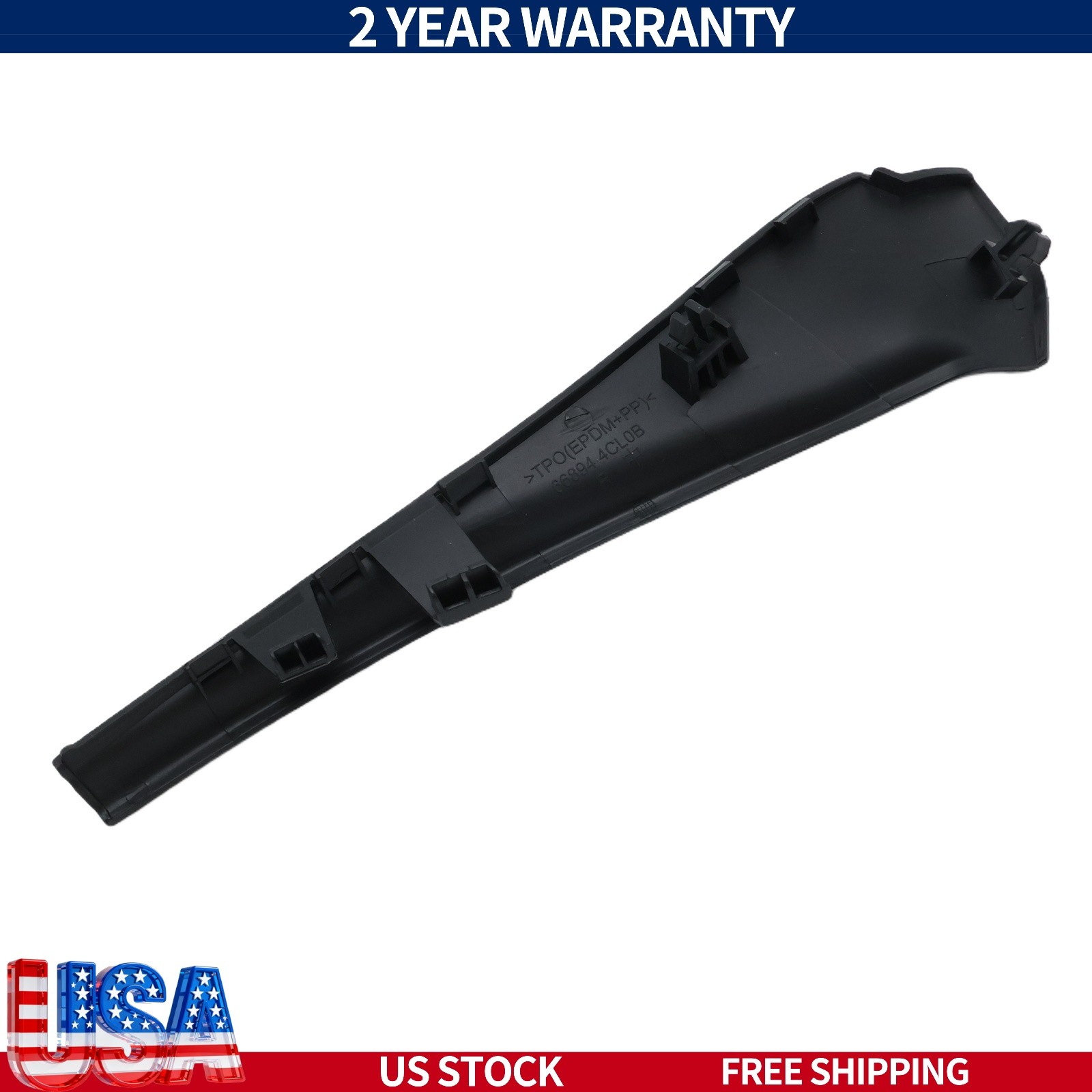 For 14-20 Nissan Rogue Front Wiper Cowl Extension Trim Driver Passenger Side