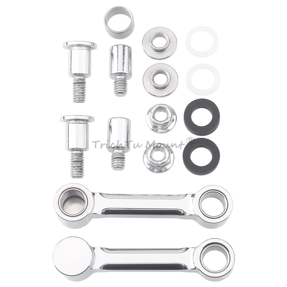 Chrome Front Fender Mount Bracket Kit For Harley Softail Springer FXSTS 1993-06