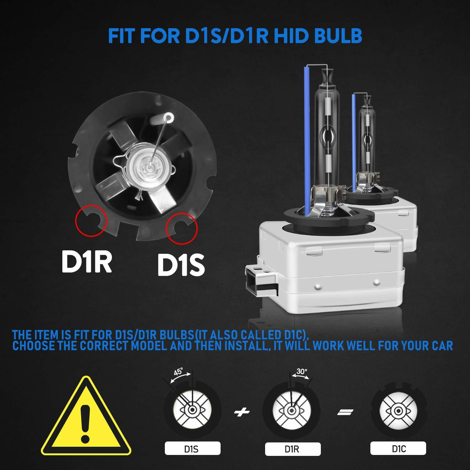 G4 AUTOMOTIVE 2x D1S D1R HID Headlight Bulbs 35W OEM Xenon Direct Replacement