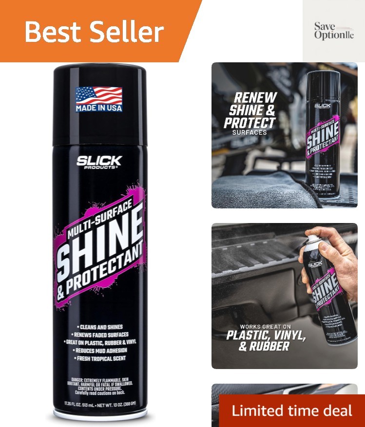 Shine & Protectant Spray 17.35 FL OZ. – High Gloss Clear Coating Renew Vinyl,…
