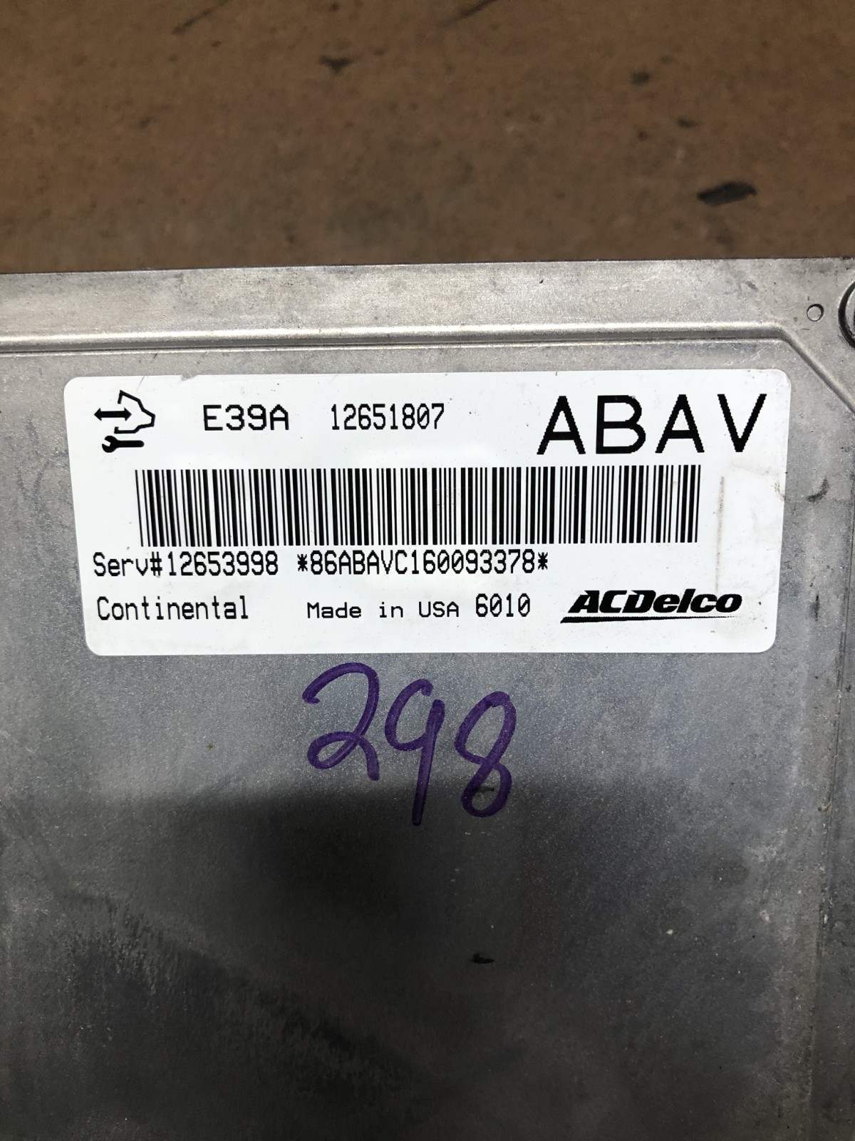 2013-2016 Chevrolet Equinox Engine Control Module ECM 12651807 ABAV E39A