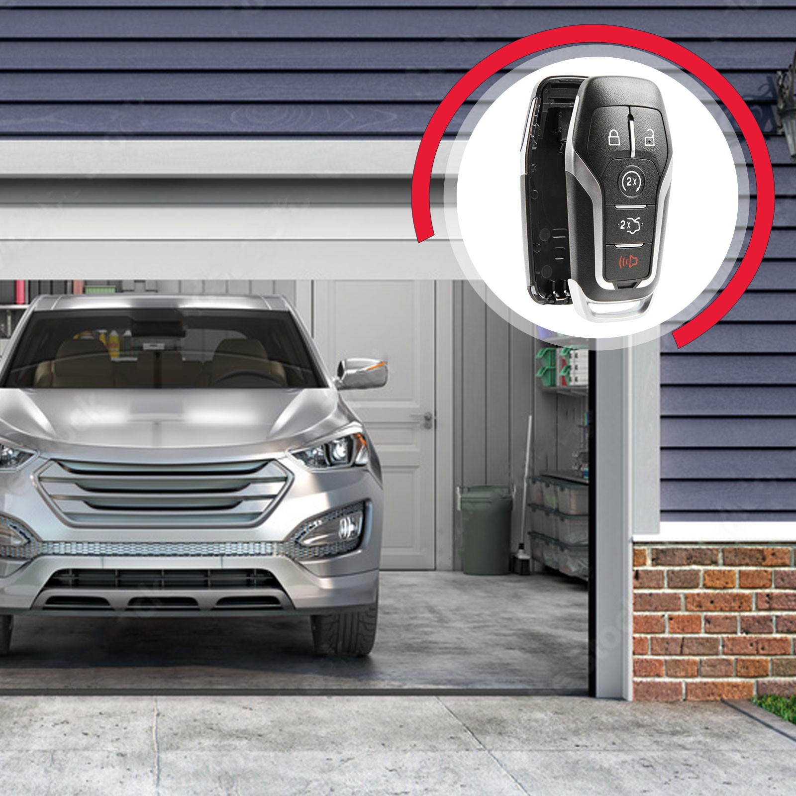 For 2015 2016 2017 2018 Ford Explorer 5B Smart Remote Key Prox Fob Case Shell