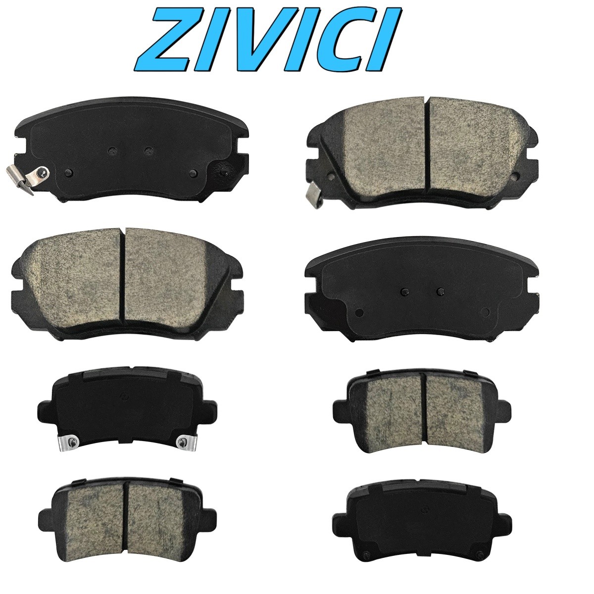 8Pcs Front Rear Ceramic Brake Pads D1421 D1430 For Chevy Malibu 2013-2015