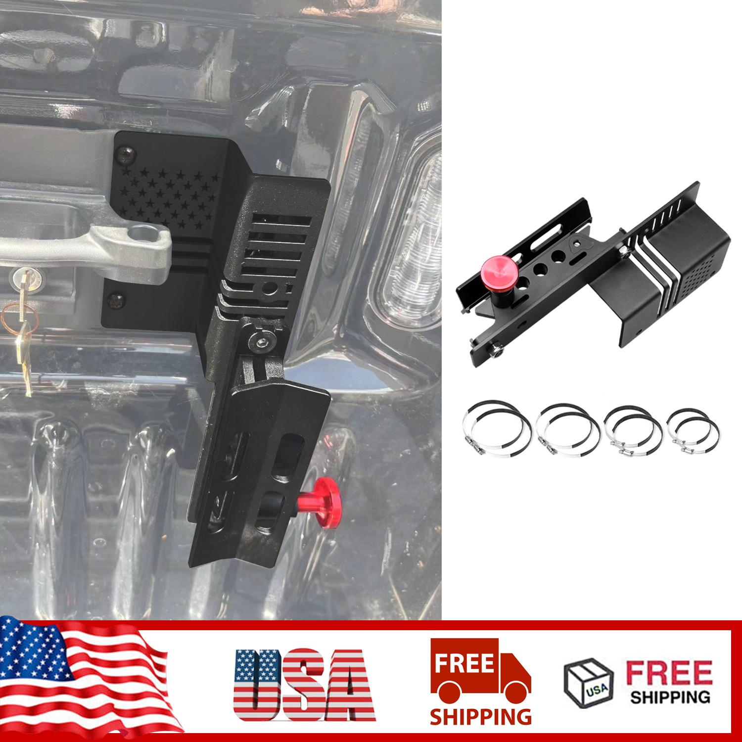 Alloy Fabrication Quick Release Fire Extinguisher Bracket For Ford F150 2021+ US