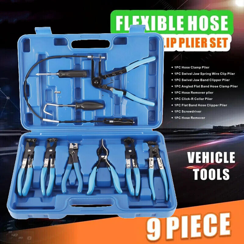 Fuel Line Pliers Hose Remover Set Fuel Filter Caliper Pipe Clamp Clip Disconnect